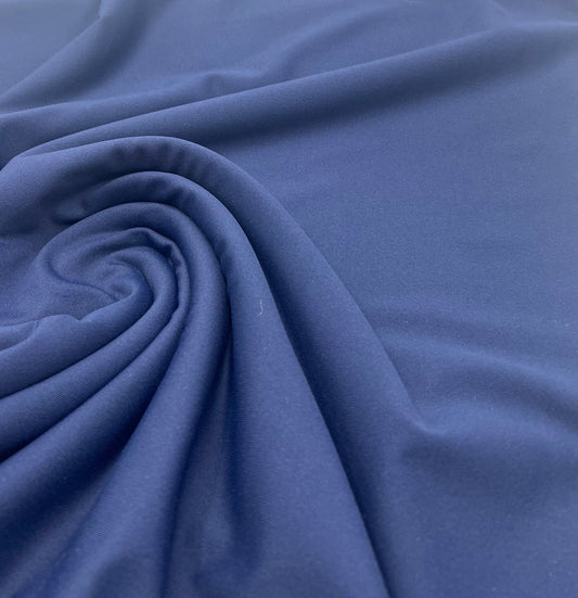 Navy Stretch Jersey 220GSM 4 Way Stretch Fabric