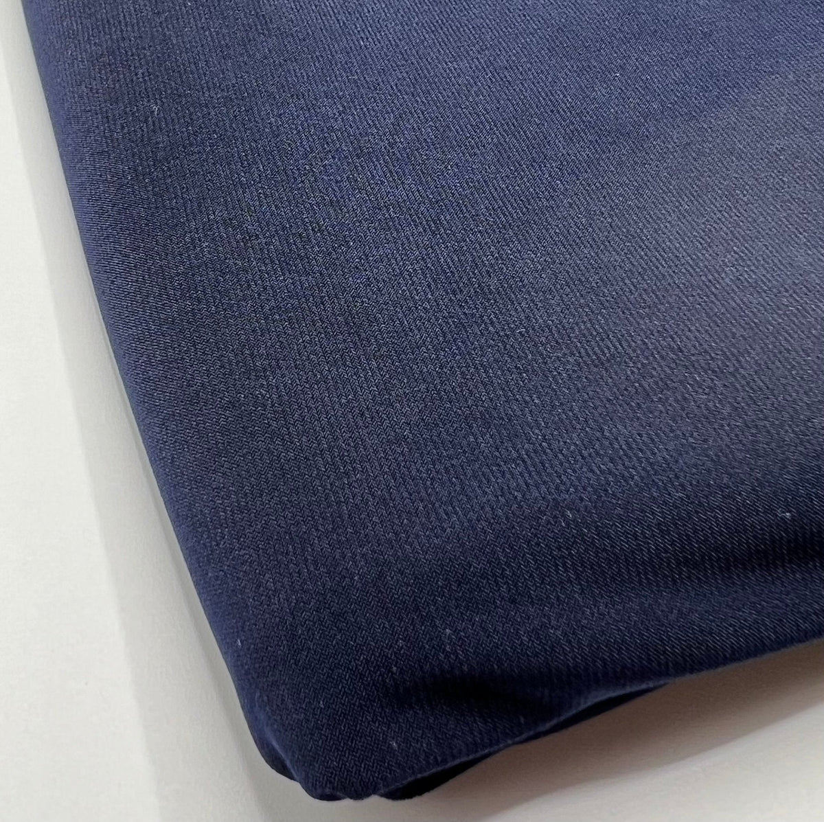 Plain Navy ITY Fabric 4 Way Stretch