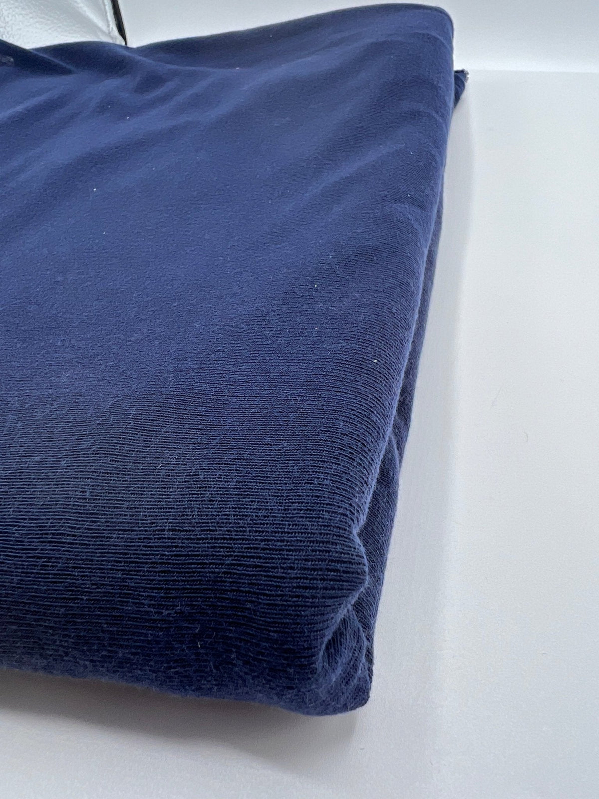 Navy Lightweight Melange Knit Stretch Fabric