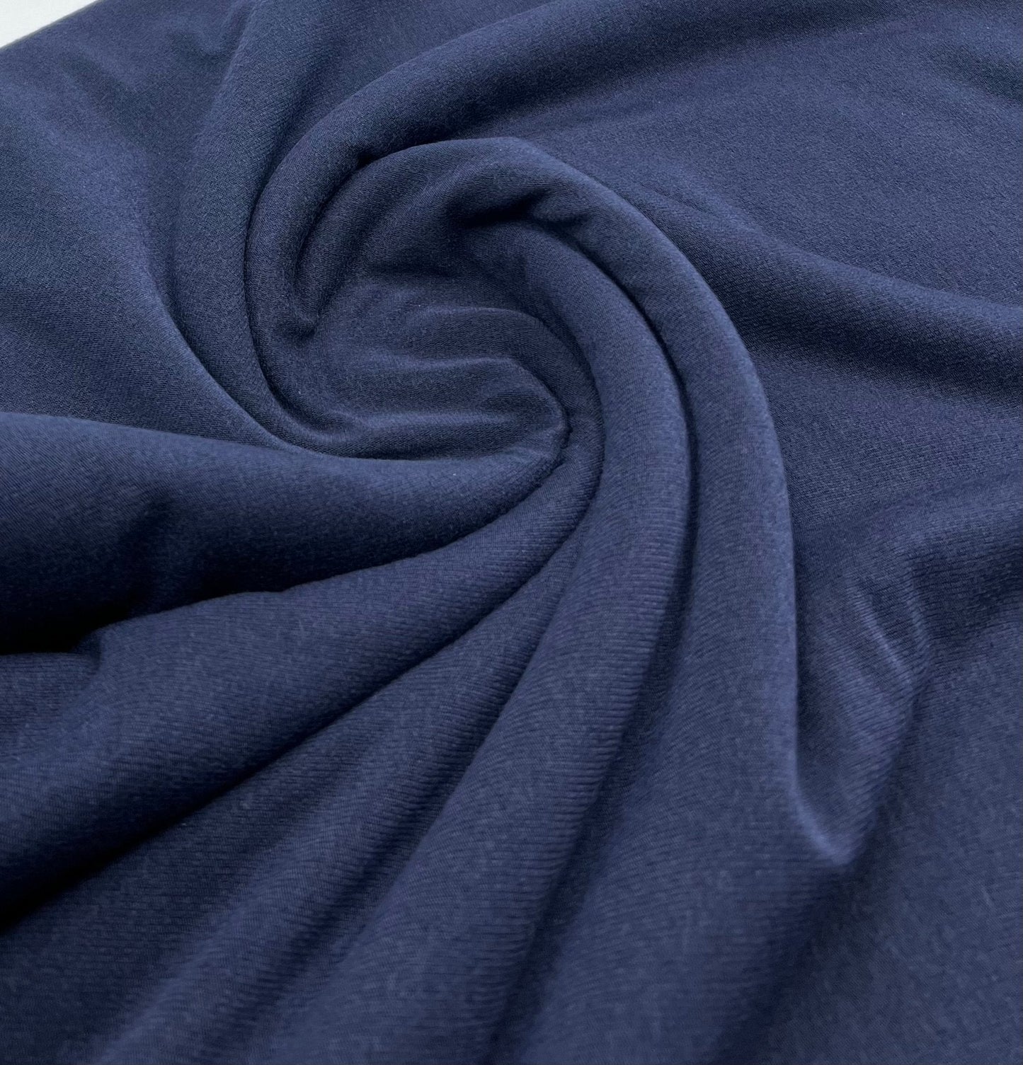 Navy Lightweight Melange Knit Stretch Fabric