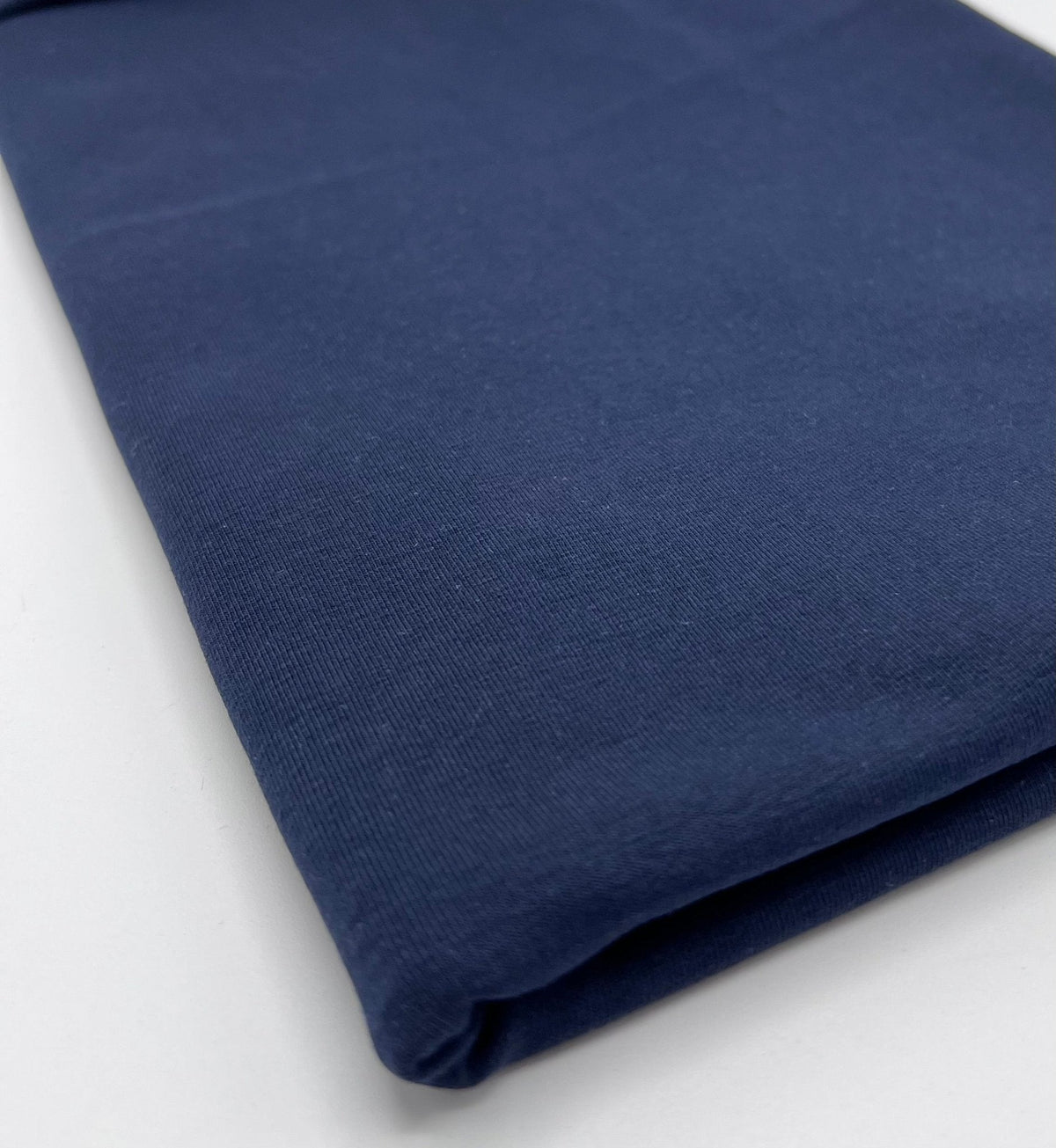 Navy Cotton Stretch Jersey 240 GSM 92/8 Lycra 4 Way Stretch