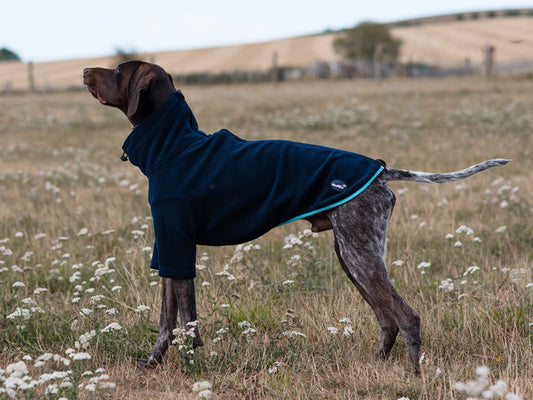 WIDE FIT Fleece Dog Jumper - Navy