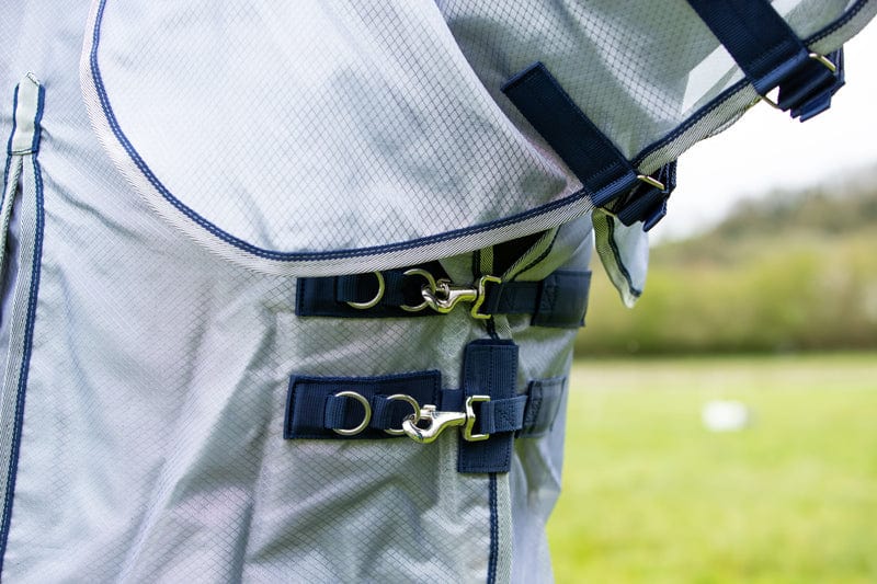 Nylon Fly Cool Rug - Grey/Navy