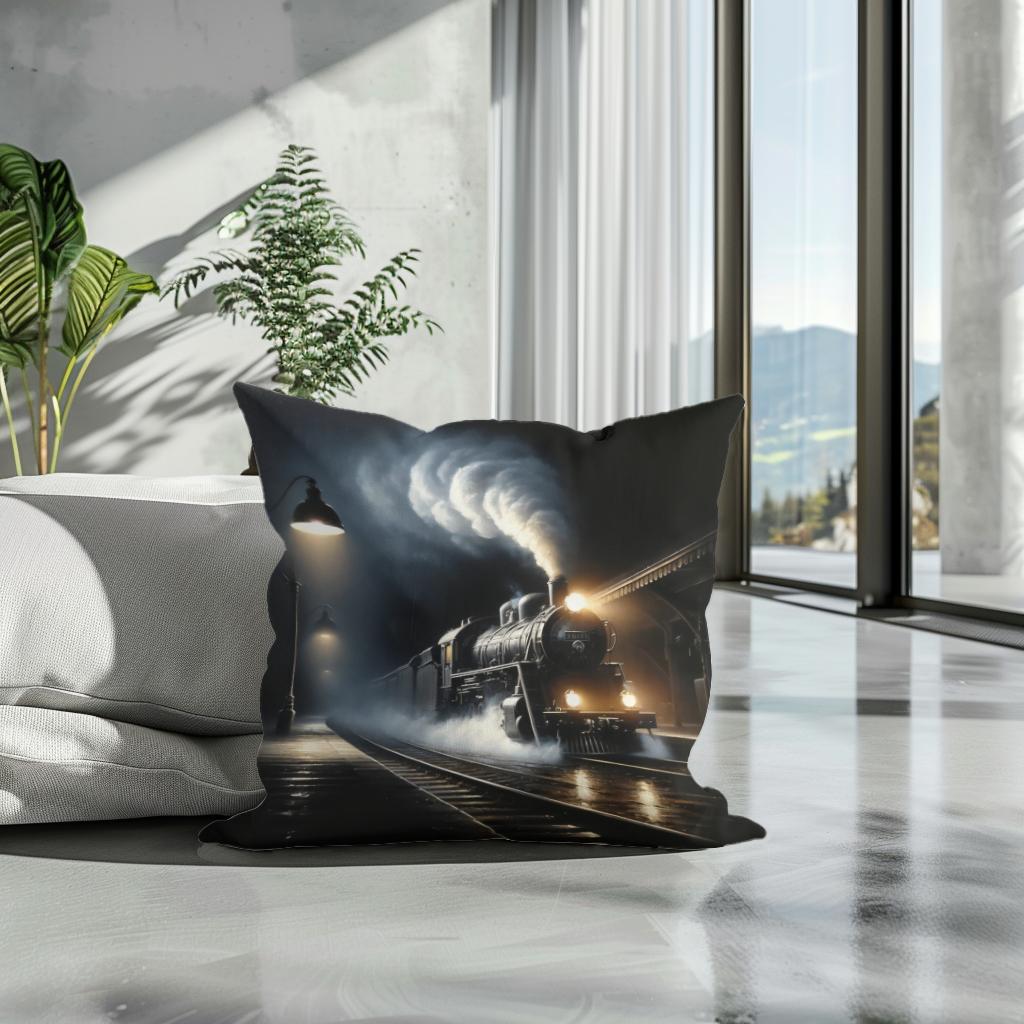 Night Departure Cotton Cushion