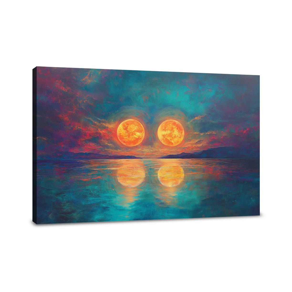Twin Suns Enigma Canvas