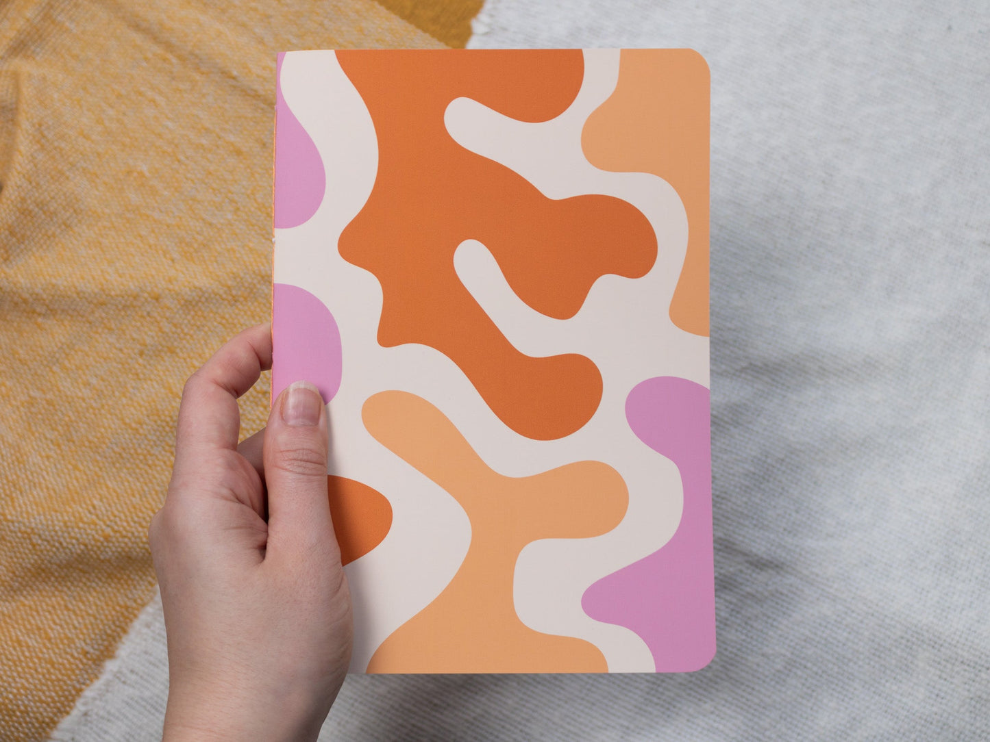 A5 Handmade Notebook with Abstract Design