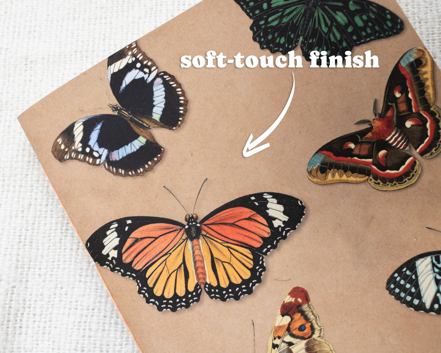 A5 Handmade Notebook with Vintage Butterfly Design
