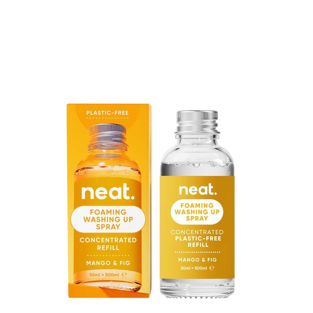 Neat Foaming Washing Up Spray Starter Pack & Refill – Mango & Fig