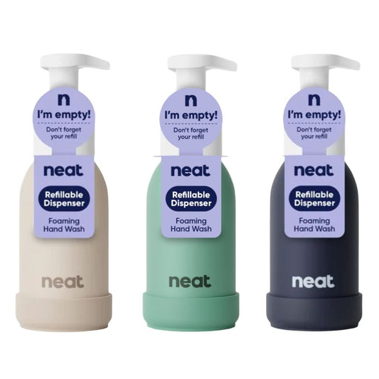 Neat Refillable Foaming Hand Wash Dispenser – Recycled Aluminium Bottle (Sage, Stone, Midnight)