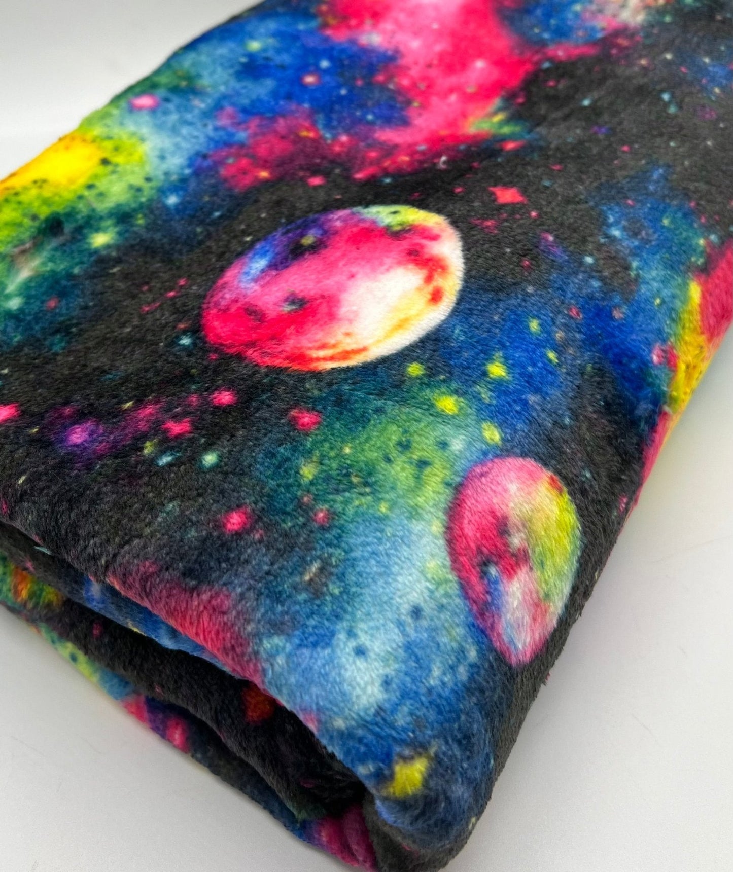 Nebula Galaxy Cuddle Fleece Fabric Blanket Loungewear