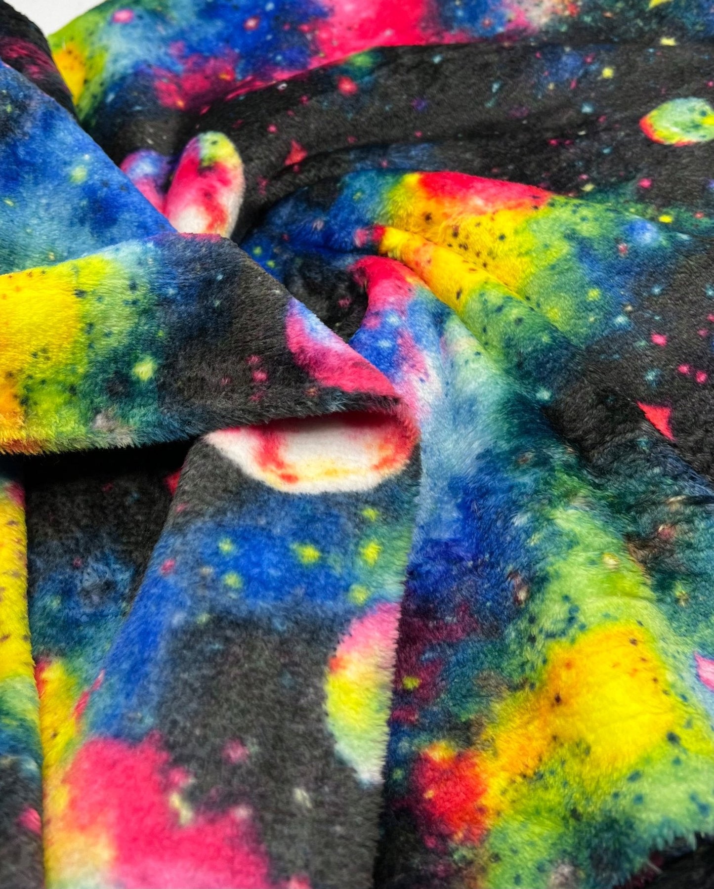 Nebula Galaxy Cuddle Fleece Fabric Blanket Loungewear