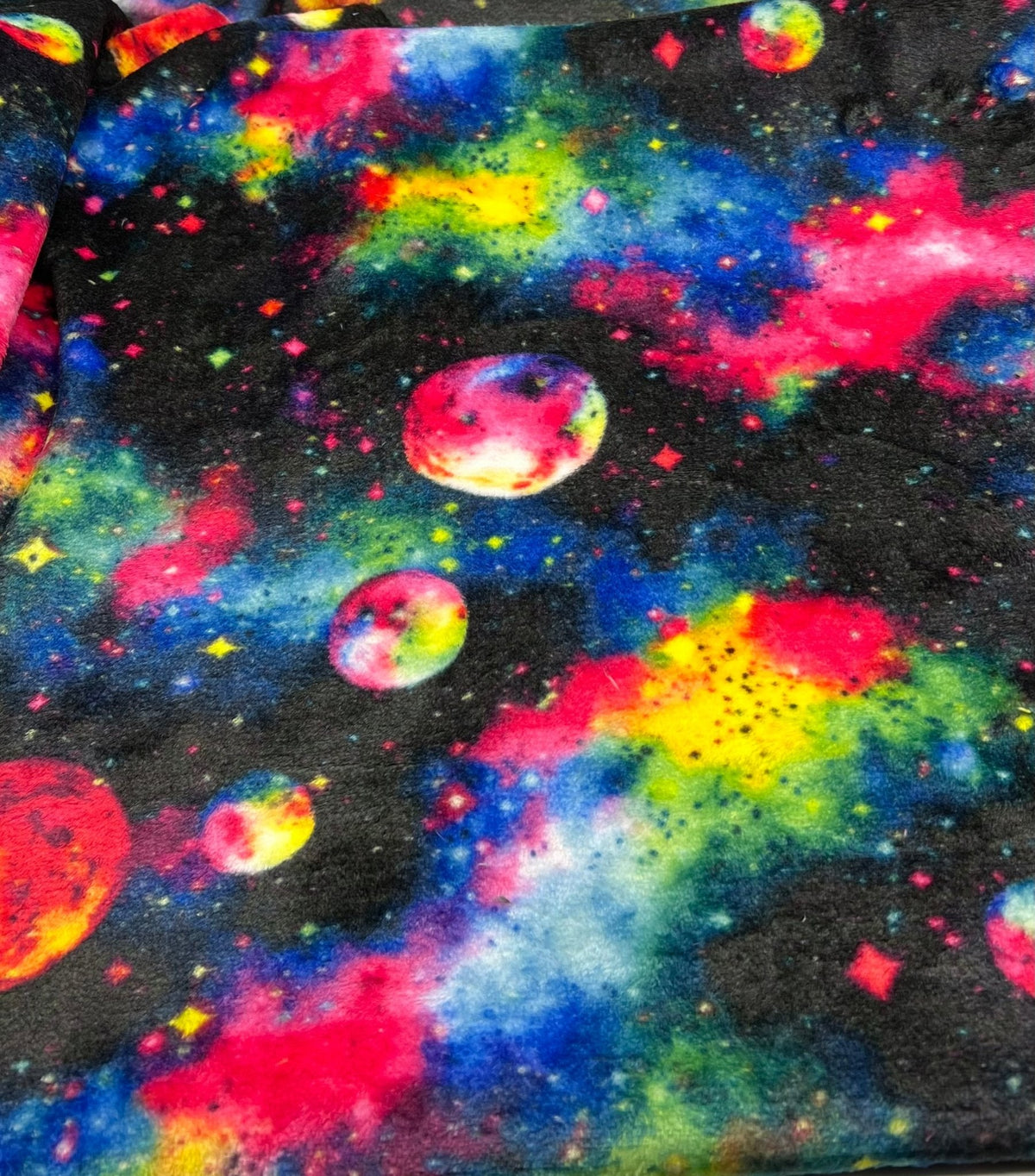 Nebula Galaxy Cuddle Fleece Fabric Blanket Loungewear