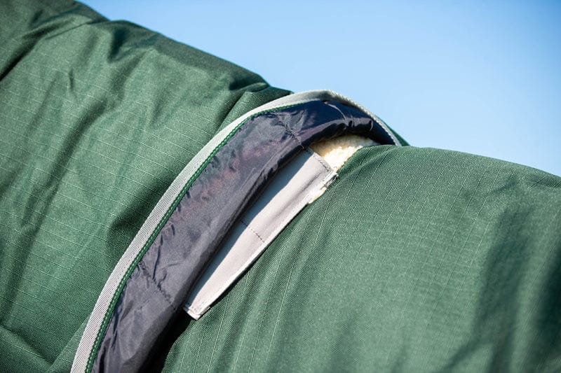 200g Detachable Neck Turnout Rug - Hunter Green