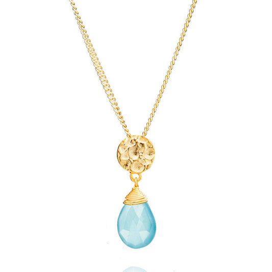 [PRE-ORDER] Classic Athena Gemstone Necklace Pariba Onyx