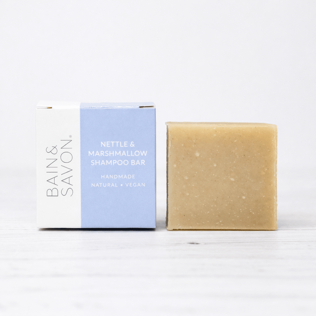 Nettle & Marshmallow Enriching Shampoo & Body Bar - Plastic Free Eco Shower Bars, 110g