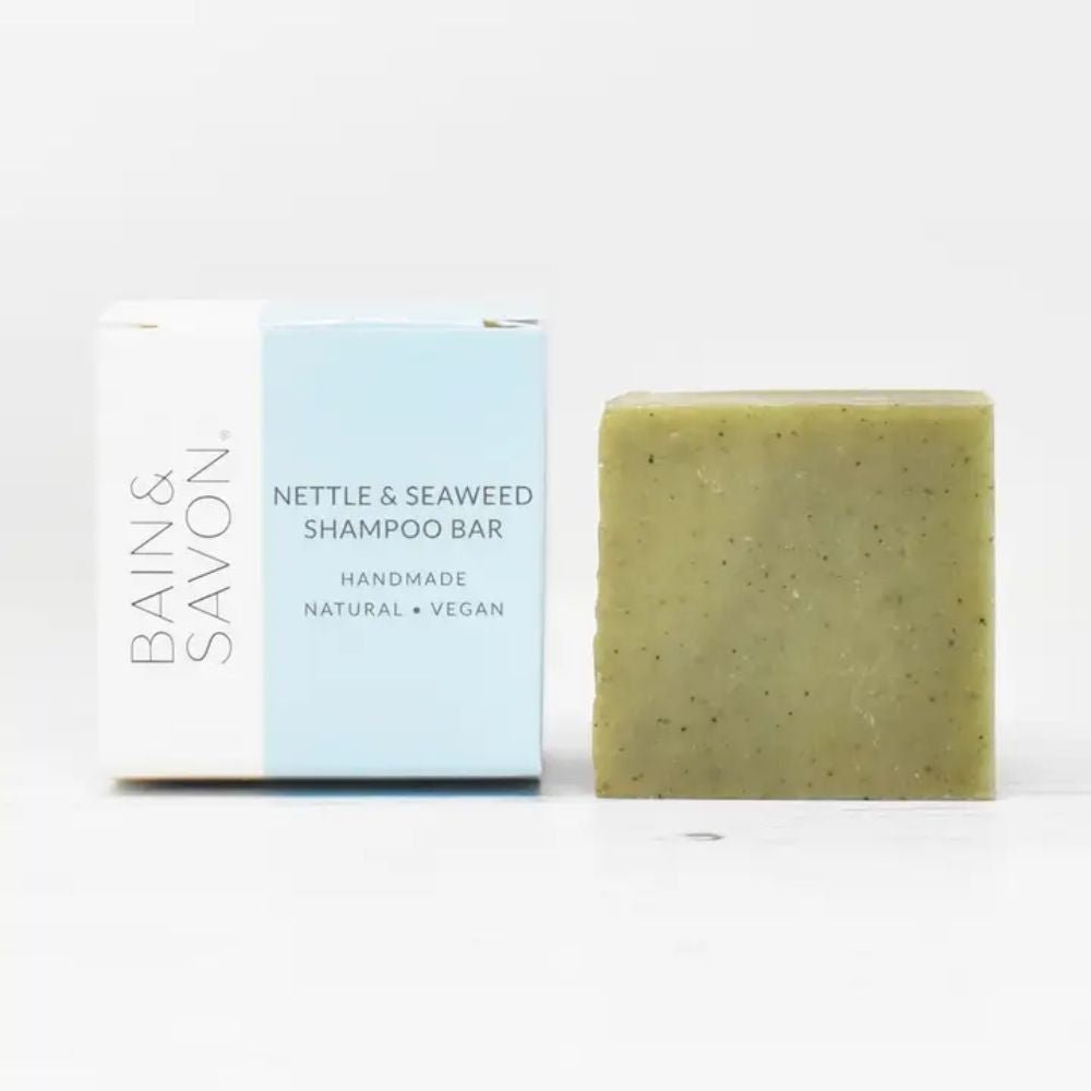Nettle & Seaweed Enriching Shampoo & Body Bar - Plastic Free Eco Shower Bars, 110g