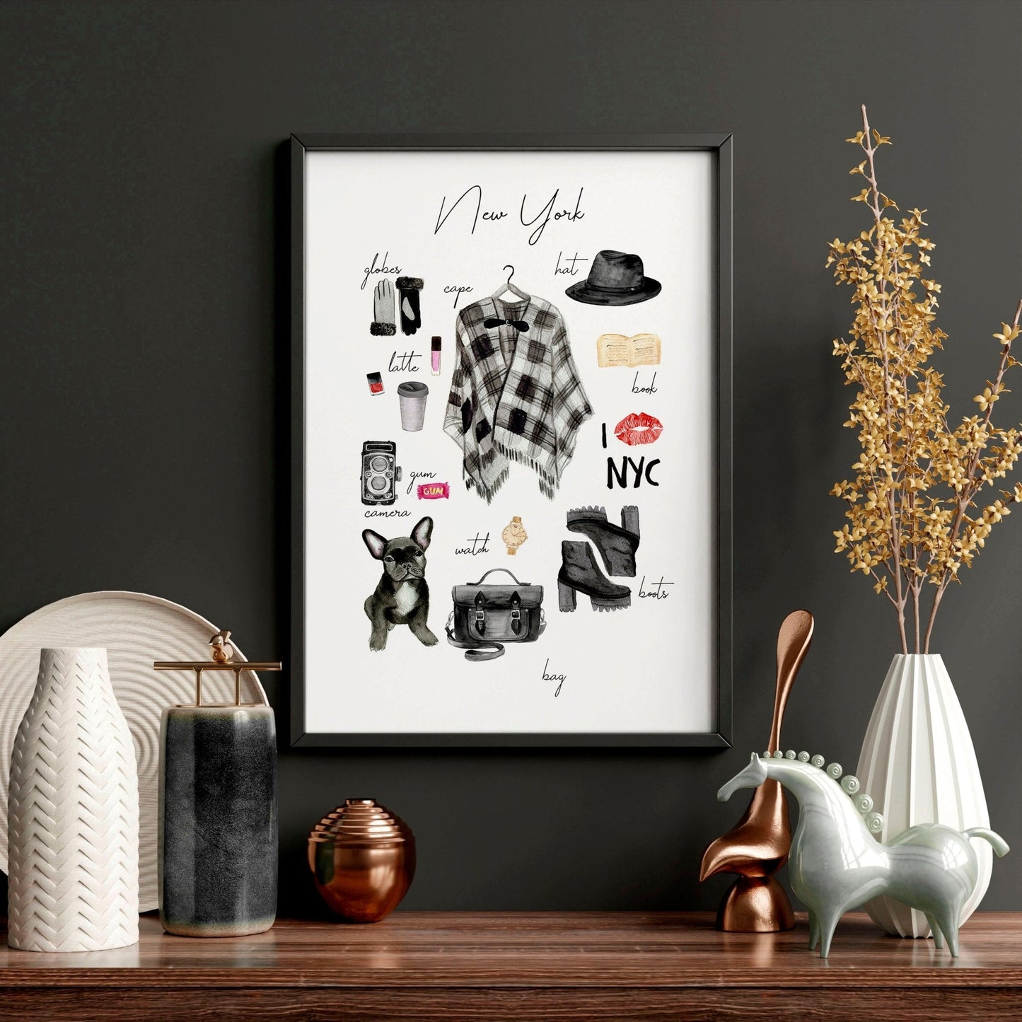 New York wall art travel poster