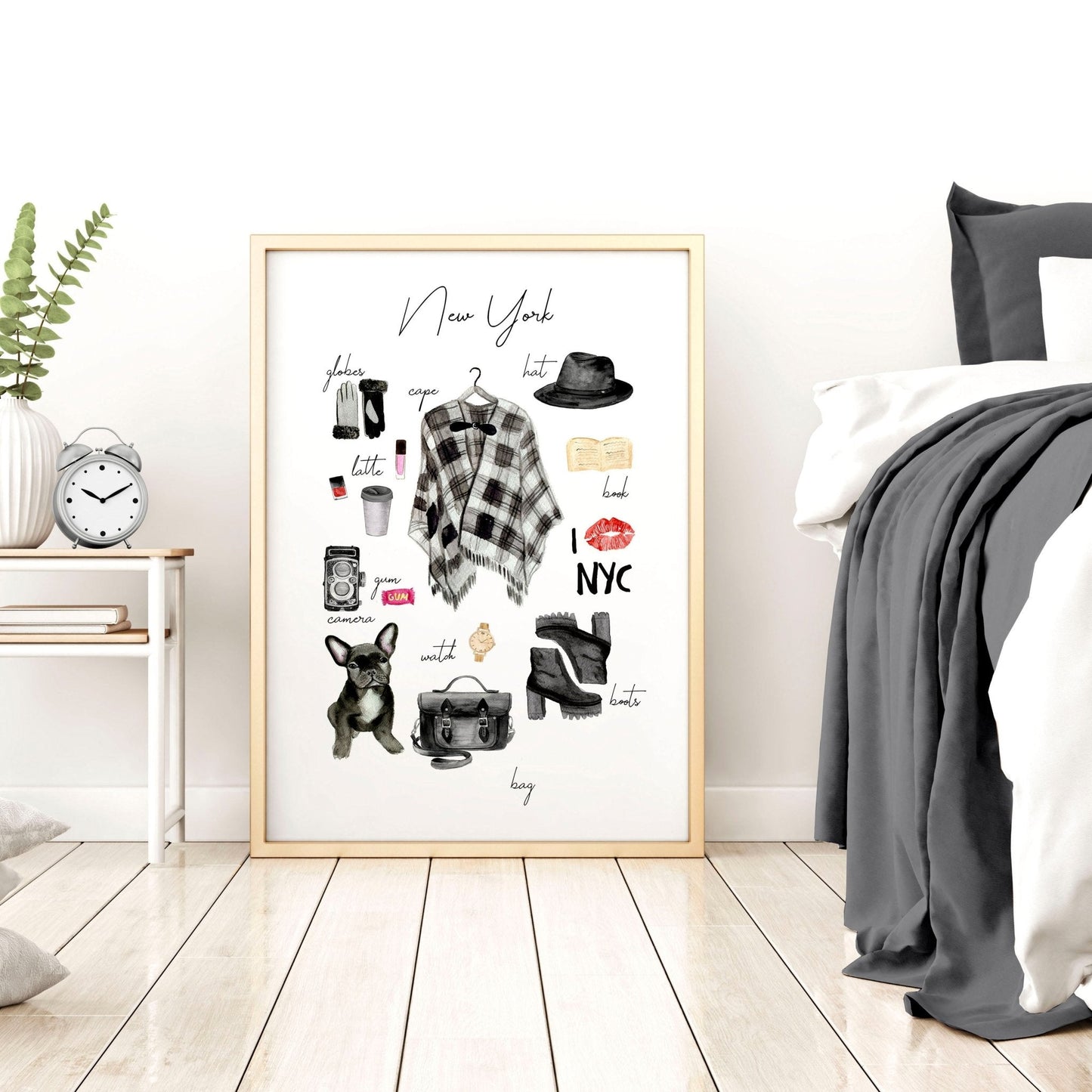 New York wall art travel poster