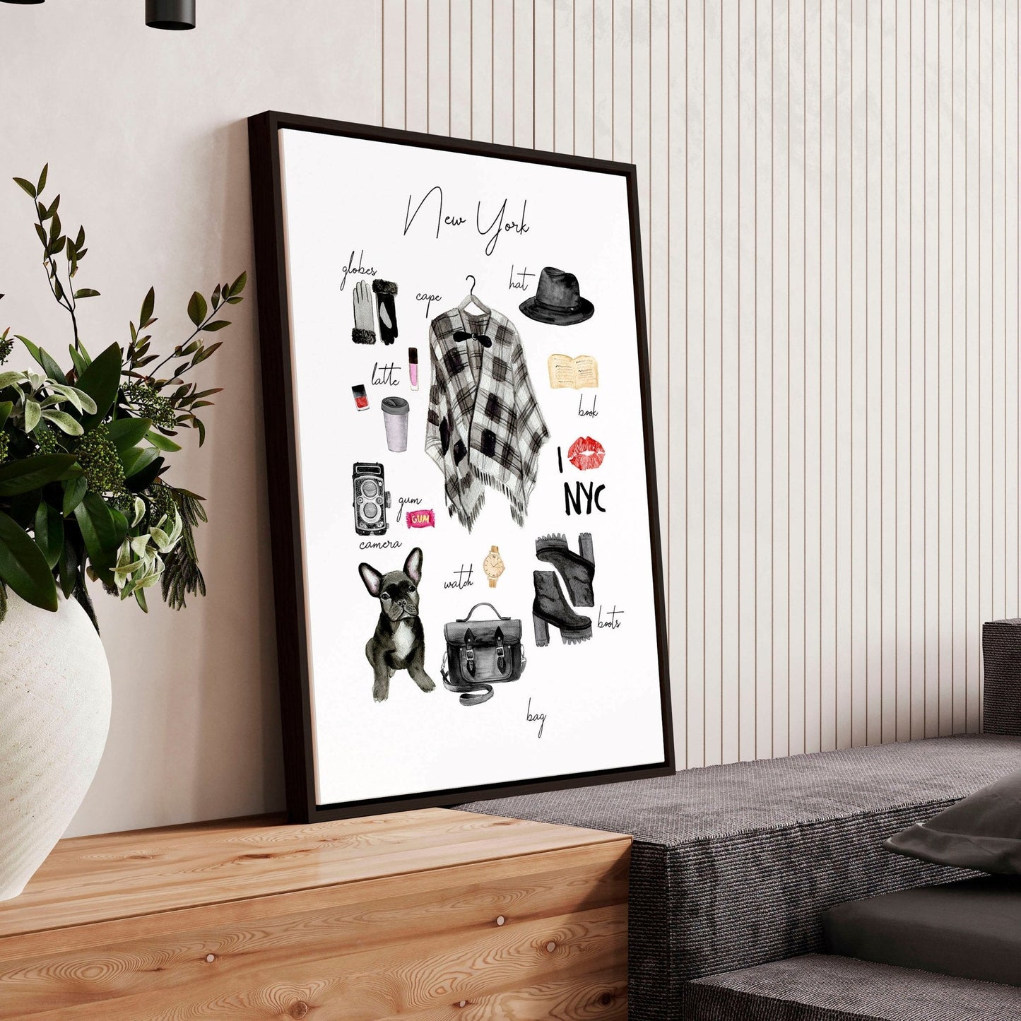 New York wall art travel poster