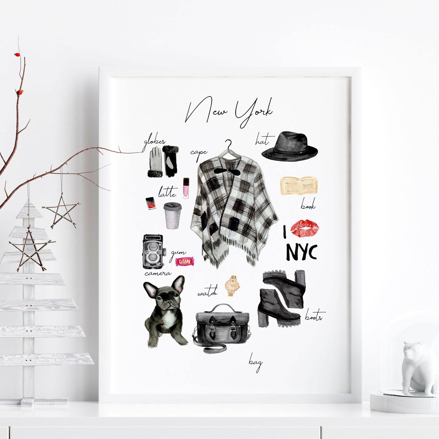 New York wall art travel poster