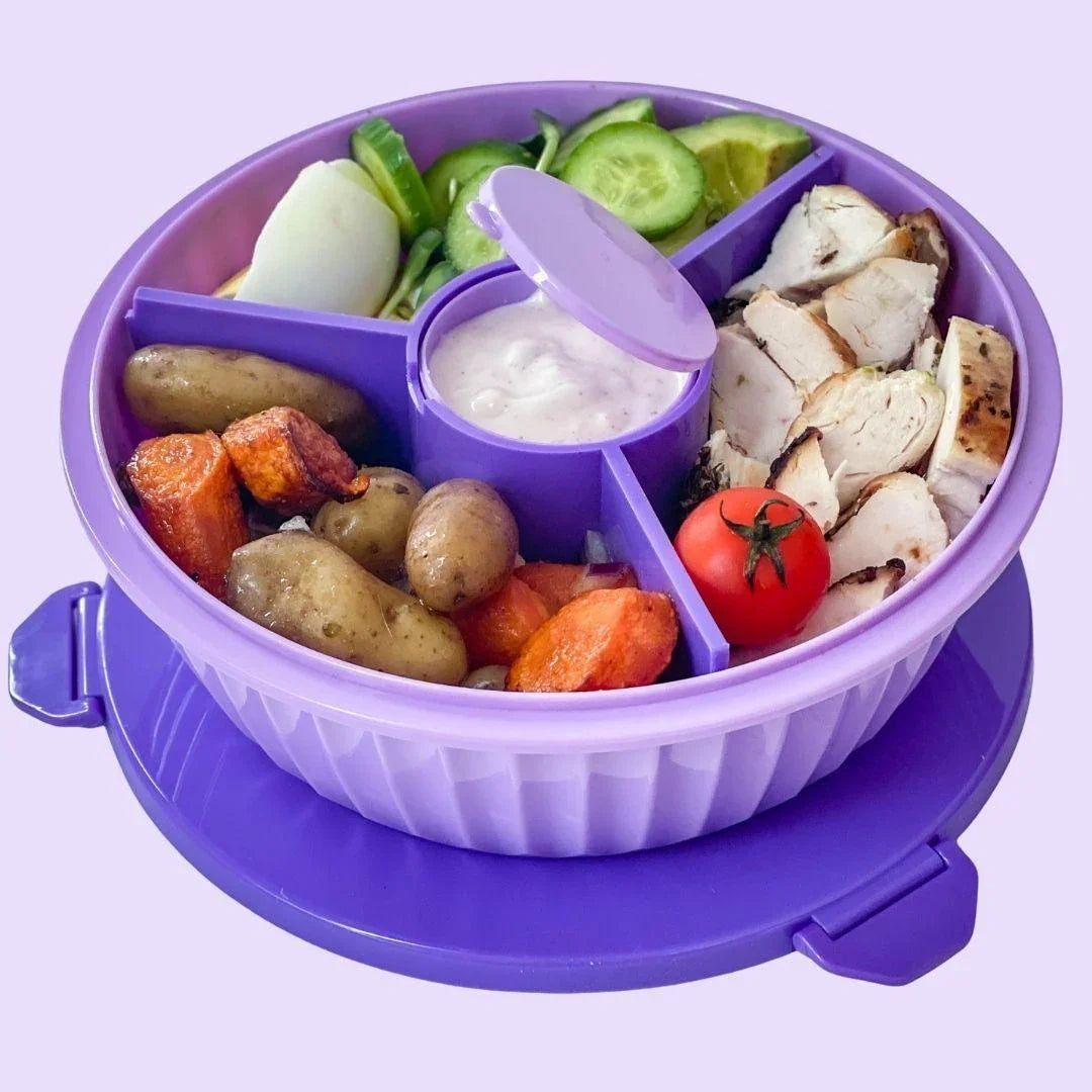 NEW! Yumbox Poke Bowl with 3 Compartment Divider - Various Colours