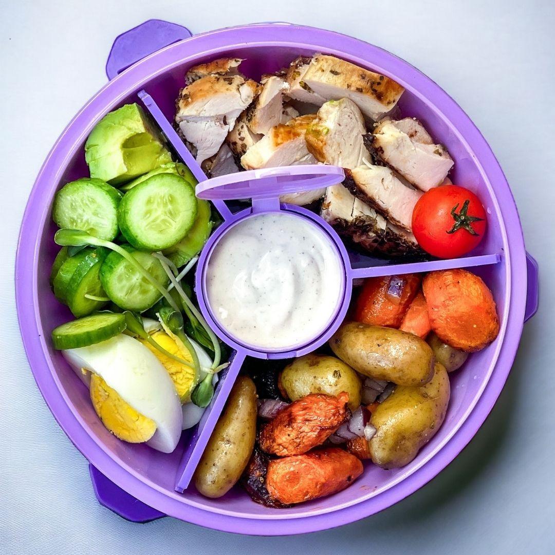 NEW! Yumbox Poke Bowl with 3 Compartment Divider - Various Colours
