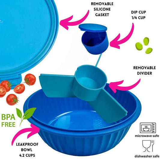 NEW! Yumbox Poke Bowl with 3 Compartment Divider - Various Colours