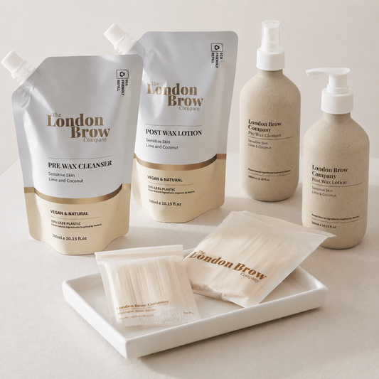 Pre-Wax Cleanser & Post-Wax Lotion Set - All Natural