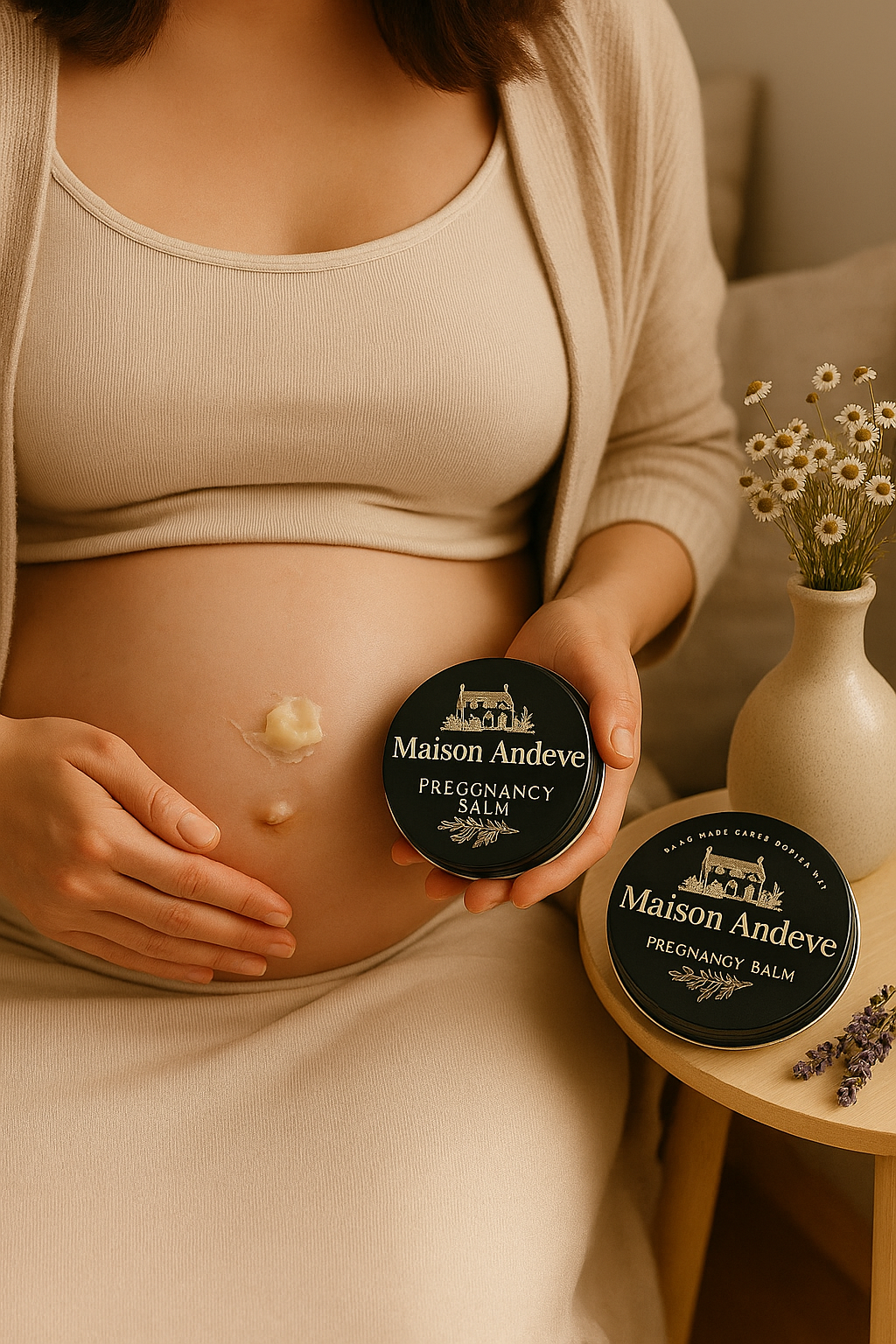 Pregnancy Belly Balm 100ml – Natural Stretch Mark Care | Maison Andeve