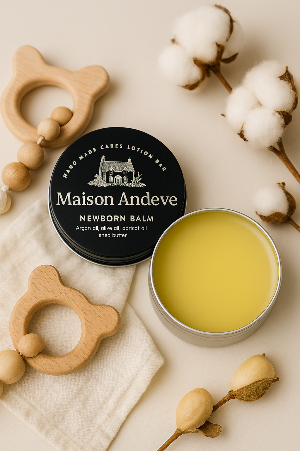 Newborn Balm 100ml – Scent-Free Natural Baby Skin Care | Maison Andeve