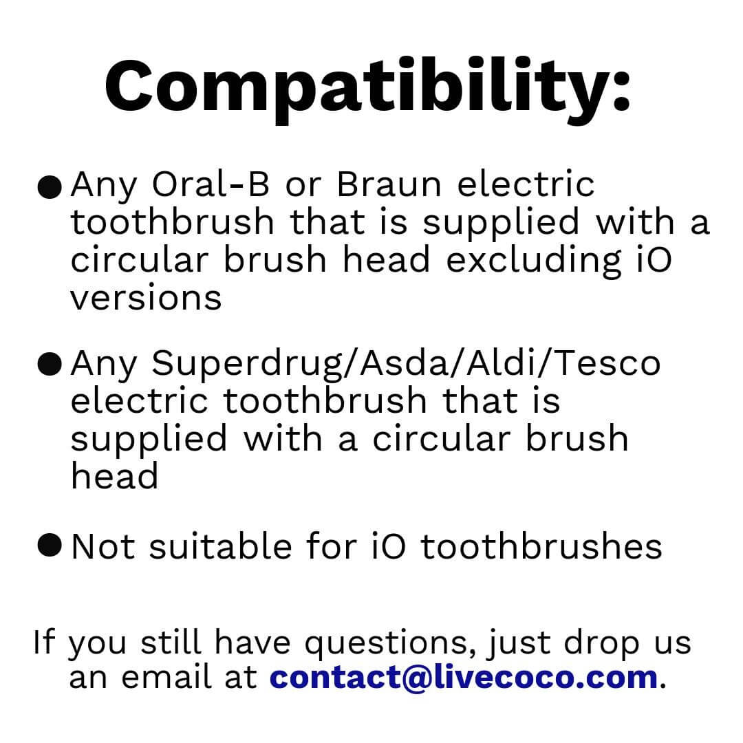 LiveCoco Recyclable Brush Heads Oral-B Compatible