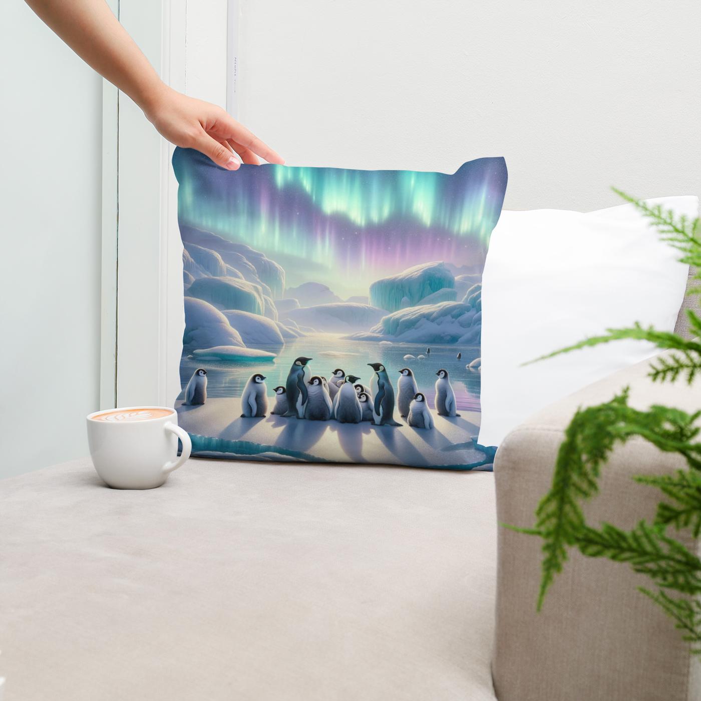 Polar Whispers Cotton Cushion