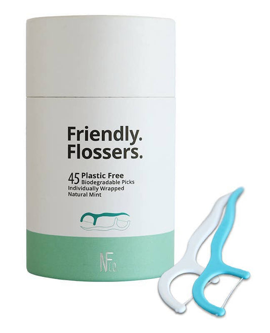 Biodegradable Dental Floss Picks | 45 Pack