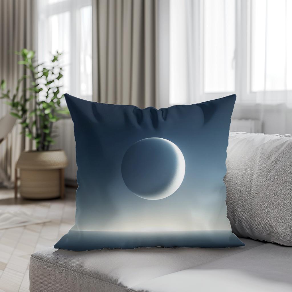 Crescent Solitude Cotton Cushion