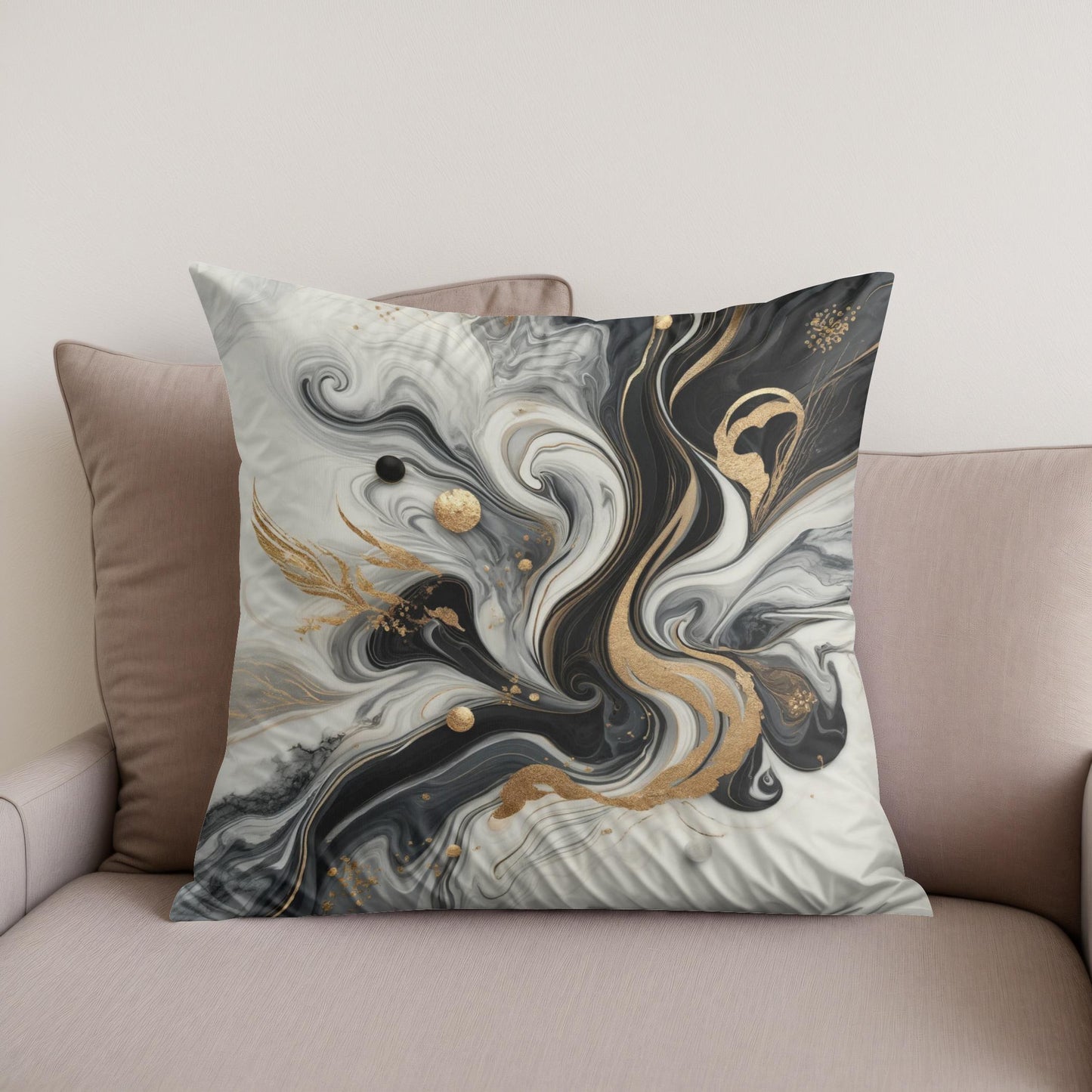 Marble Glamour Cotton Cushion