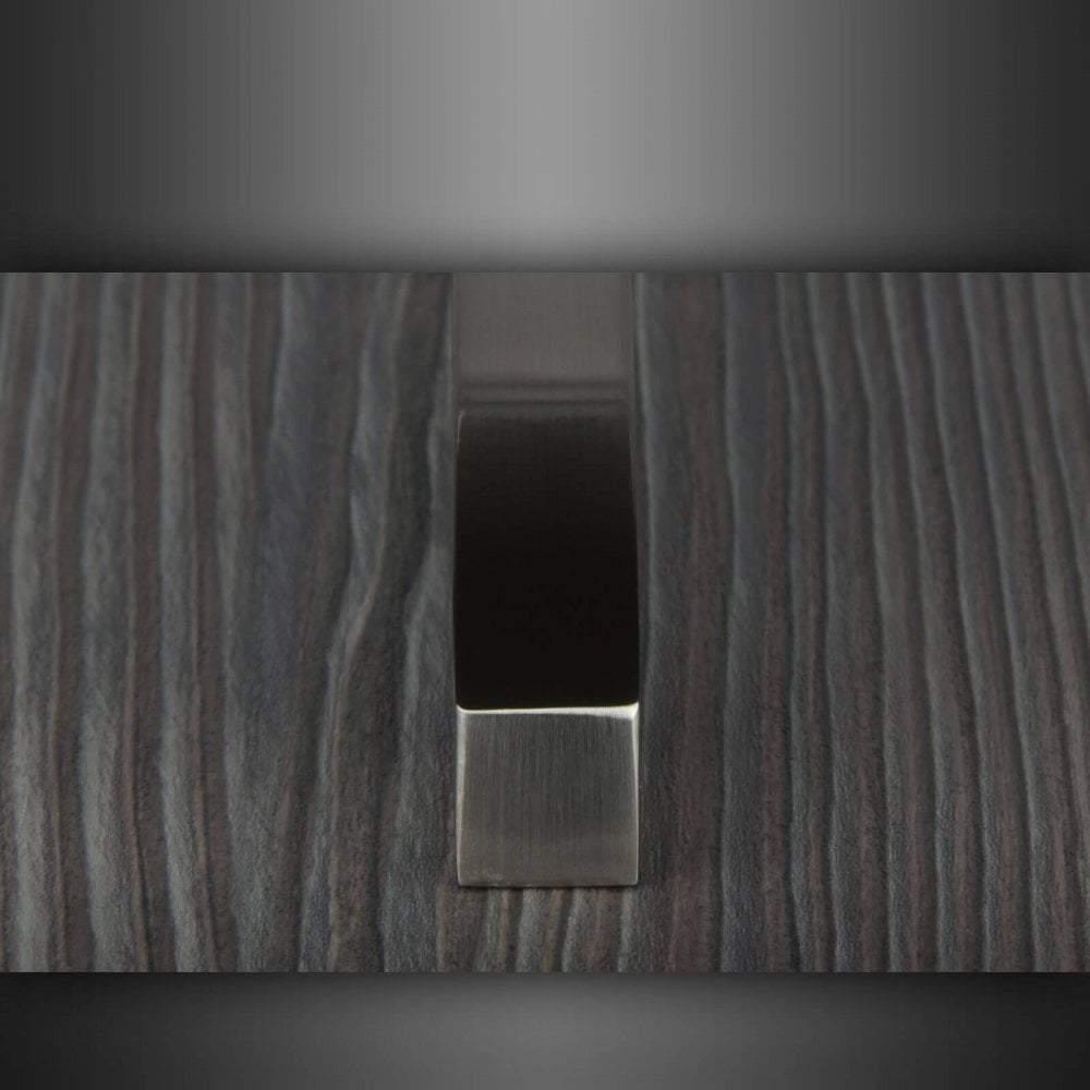 M4TEC Dunbeath E5 Brushed Nickel Bow Cupboard Handle – 160mm Hole Centres – Modern Cabinet & Drawer Pull