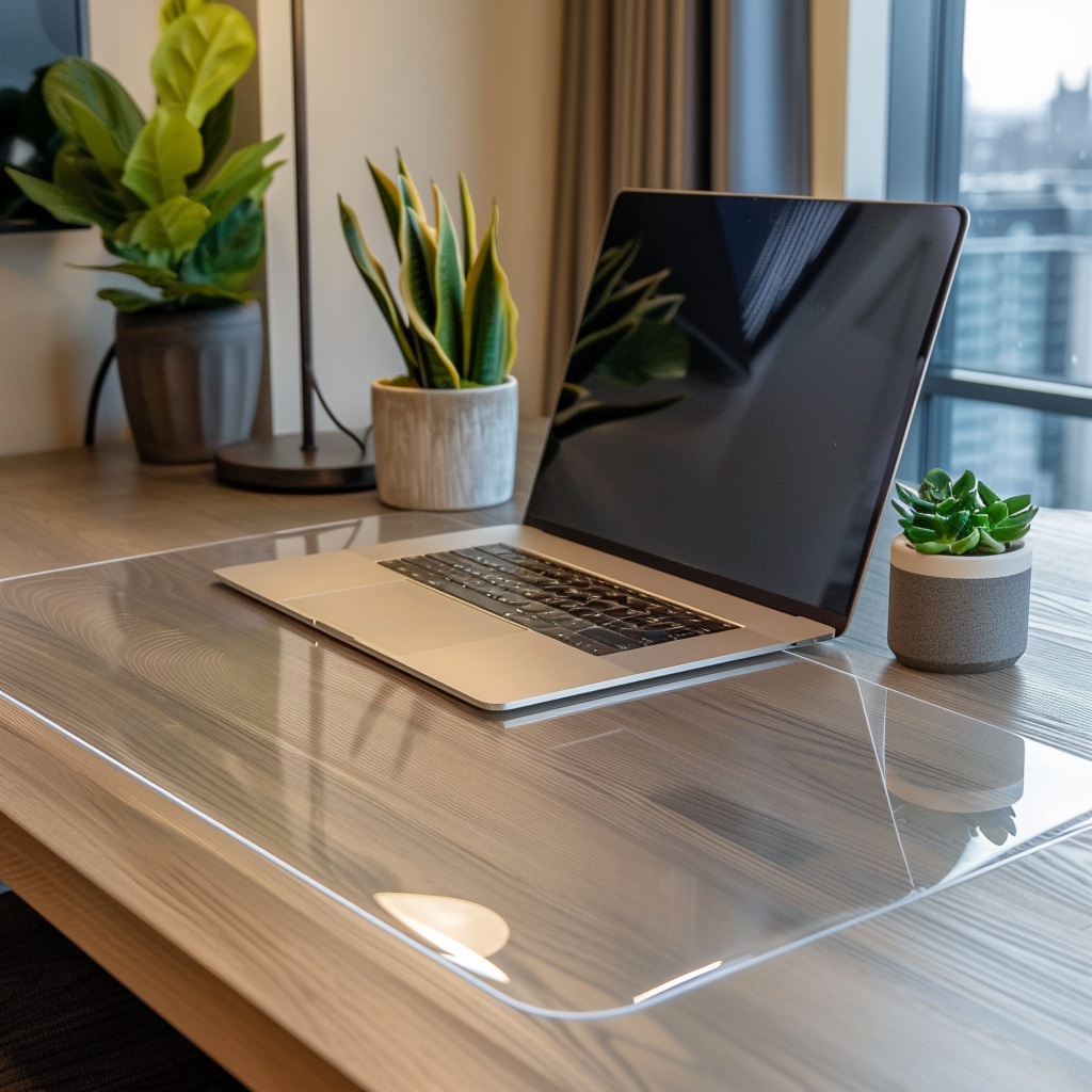 PVC Clear Desk Mat - Transparent