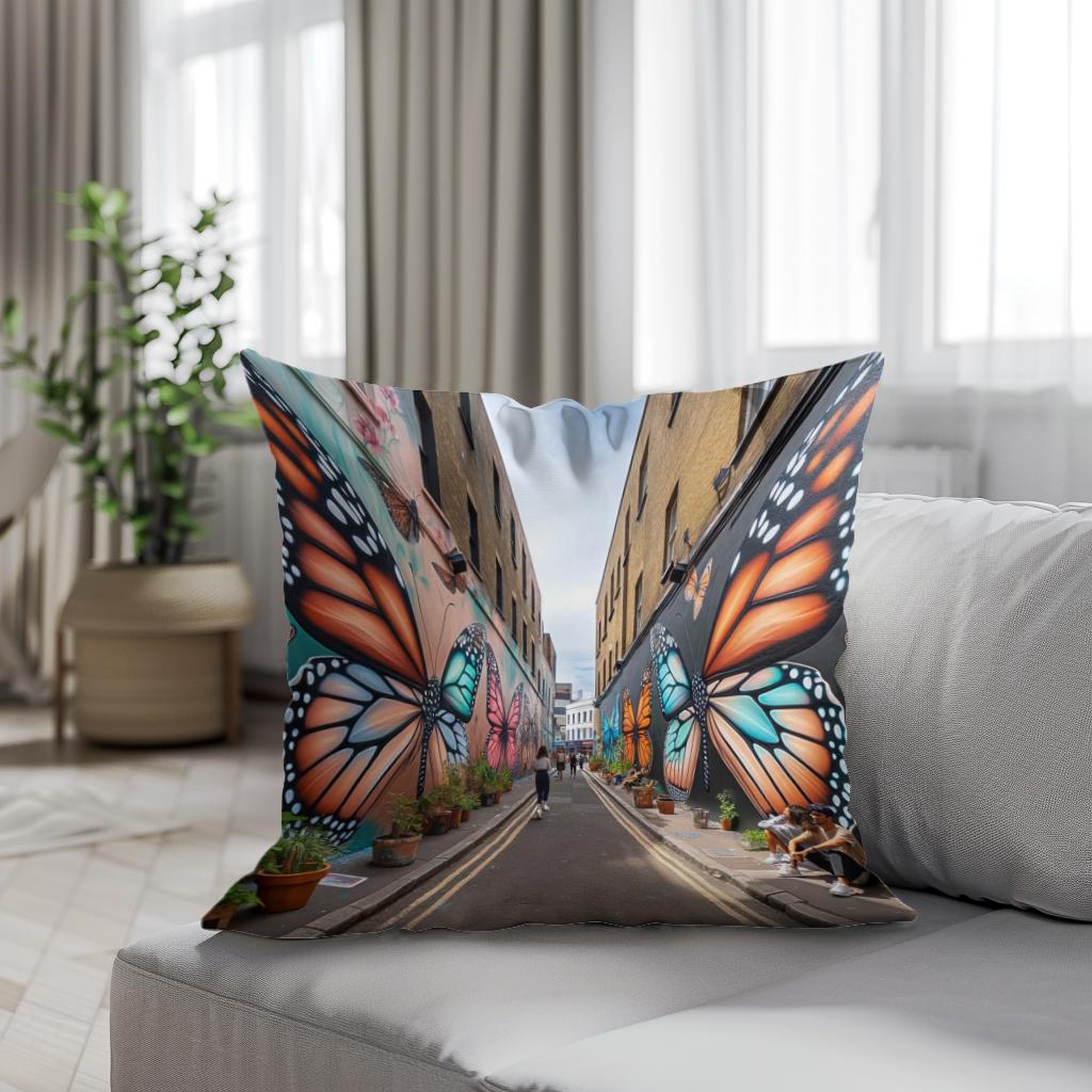 Butterfly Lane Cotton Cushion