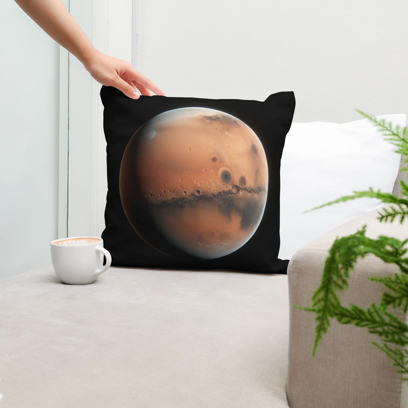 Mars' Nocturnal Mystery Cotton Cushion