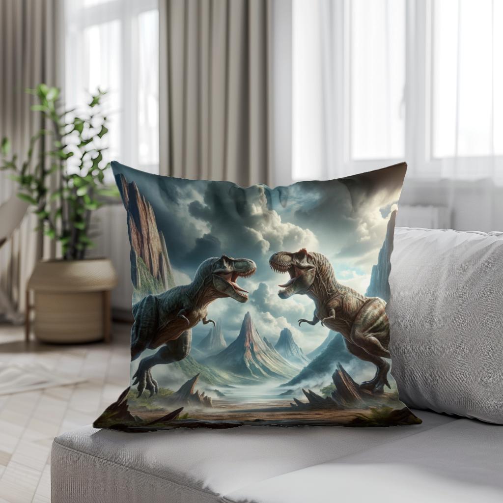 Thunder Duel Rex Cotton Cushion