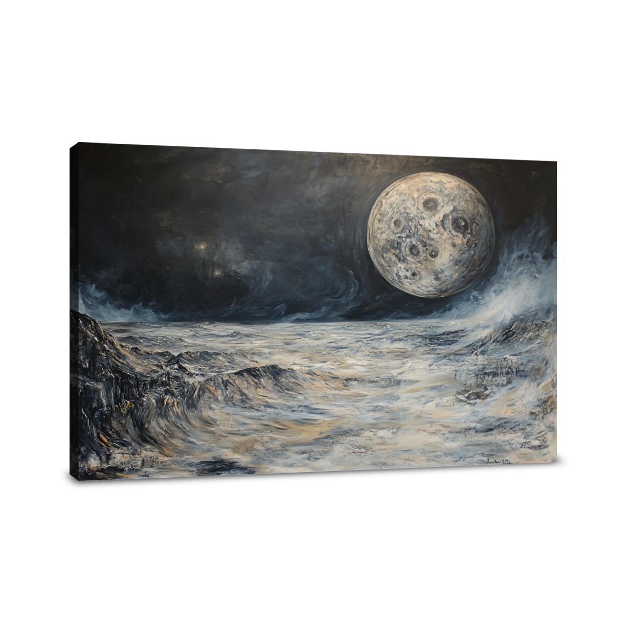 Enigmatic Earthrise Canvas