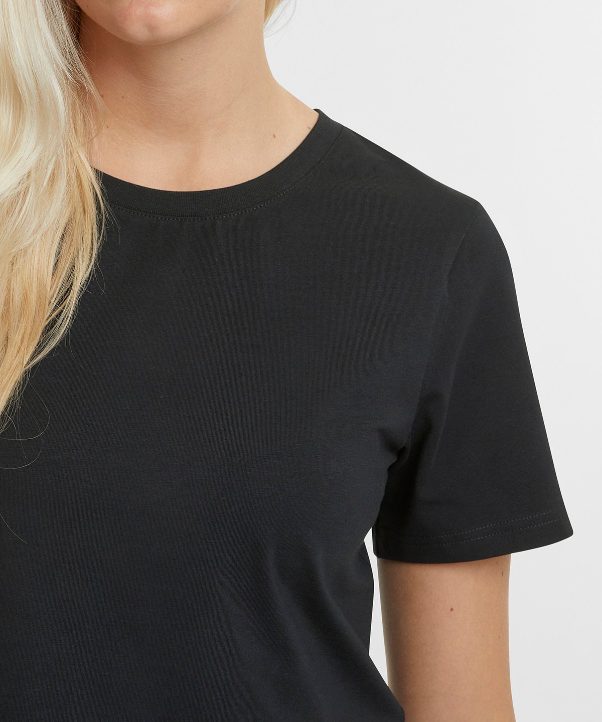 Organic Stretch Cropped T-shirt: Womens