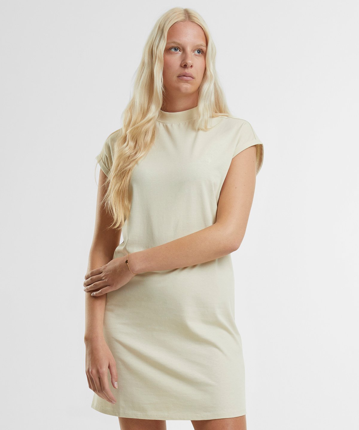 Organic Extended Shoulder T-shirt Dress: Womens