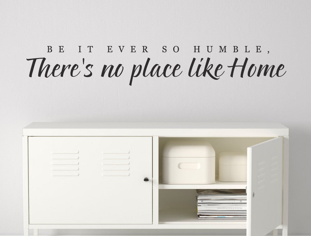 No Place Like Home Wall Writing Sticker