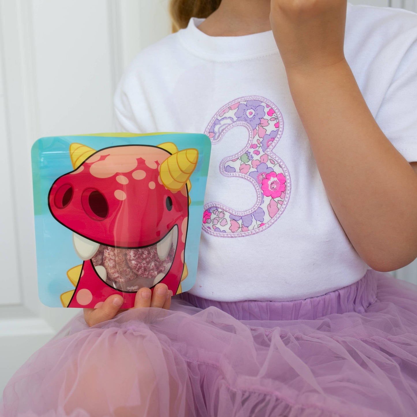 Nom Nom Kids Reusable Monster Snack Bags 4 Pack Stand Up Snack Pouches