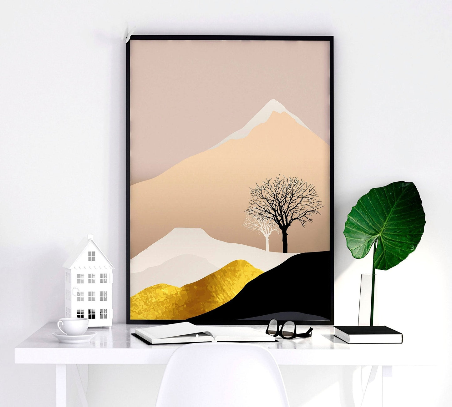 Modern prints for living room | set of 3 wall art prints