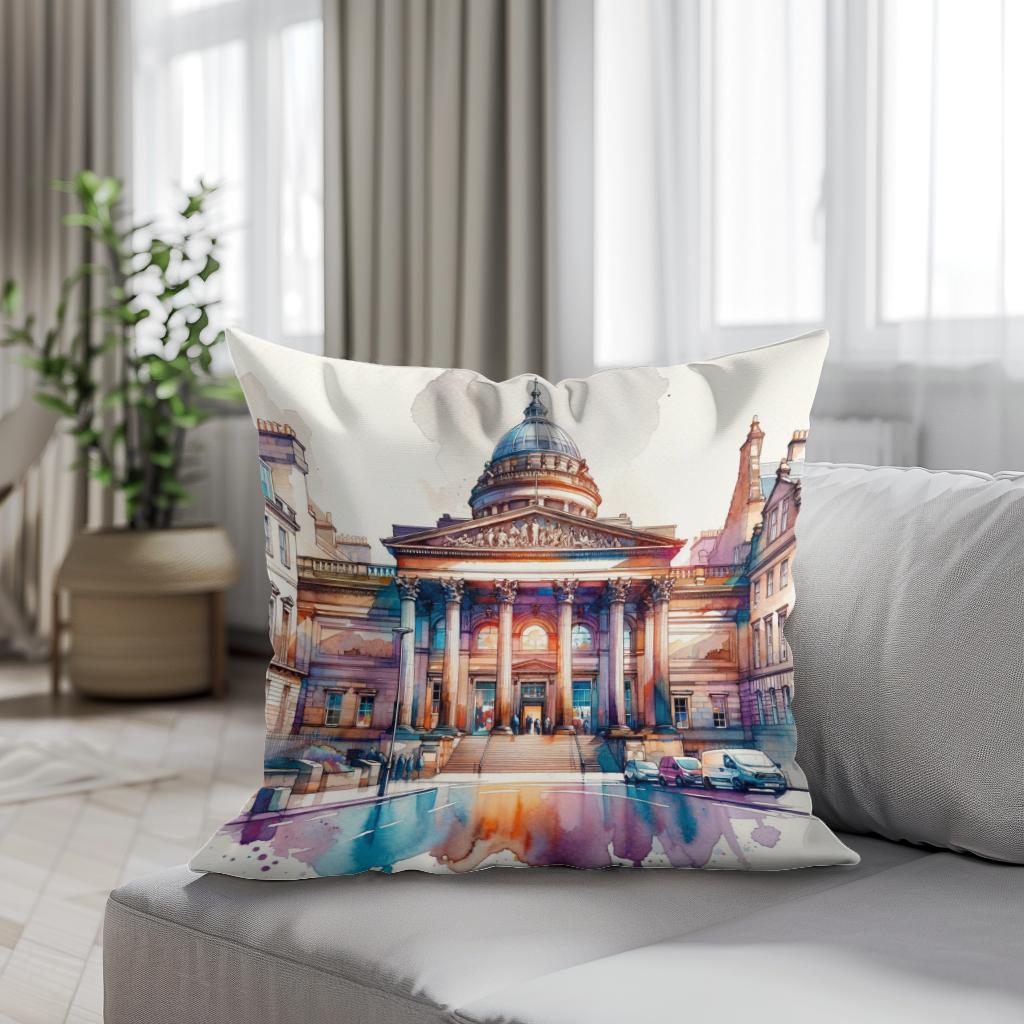 Edinburgh Walker Gallery Watercolor Essence Cotton Cushion