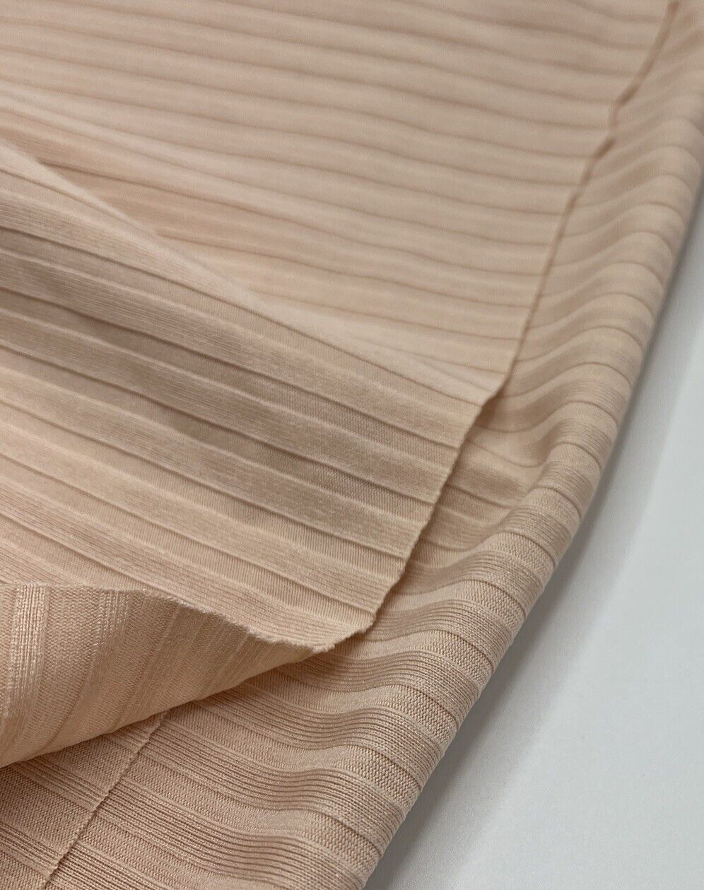 Nude 8x4 Wide Rib Stretch Fabric