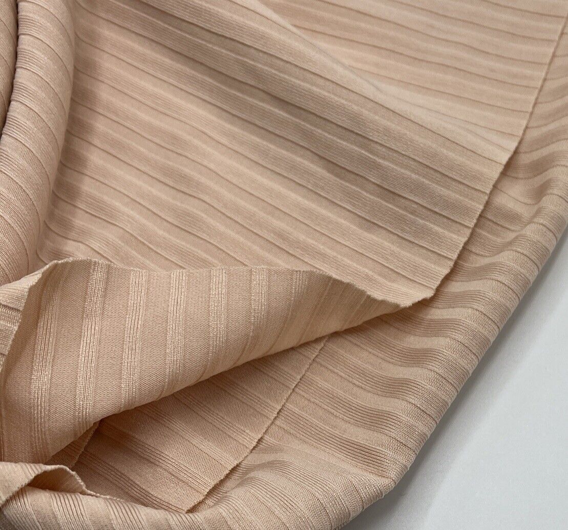 Nude 8x4 Wide Rib Stretch Fabric