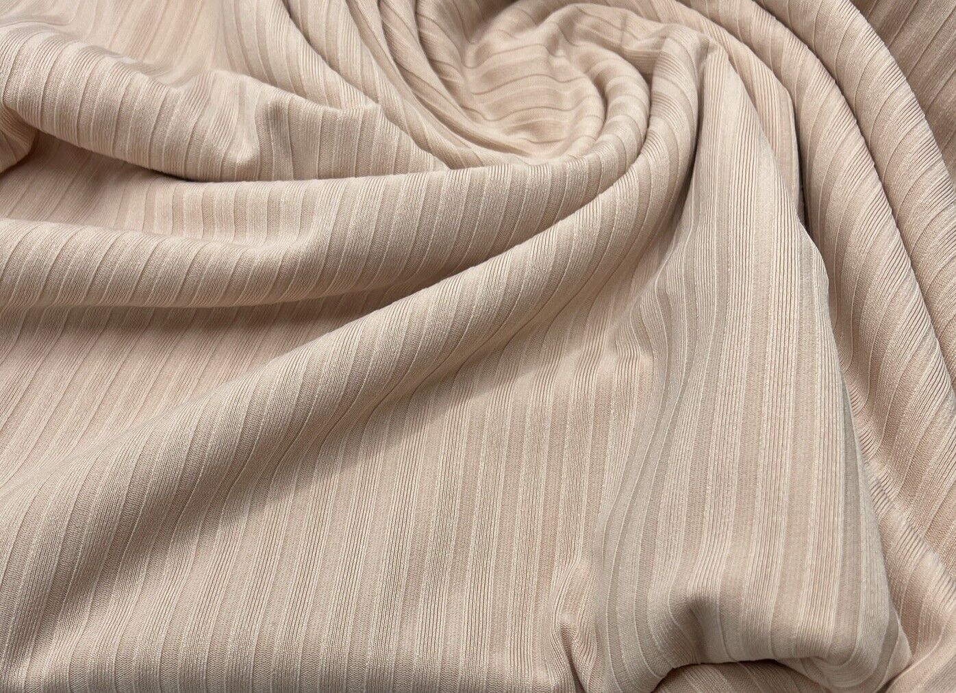 Nude 8x4 Wide Rib Stretch Fabric